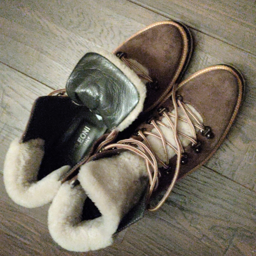 Napoleoni Suede Shearling Boots #3432